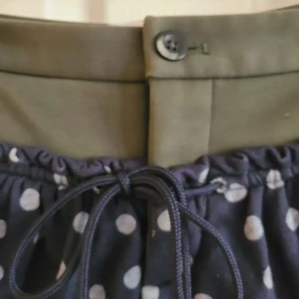 THAKOON ADDITION Mixed Fabric‎ Polka Dot Shorts Women's XS